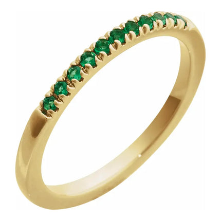 14K Birthstone Stackable Ring