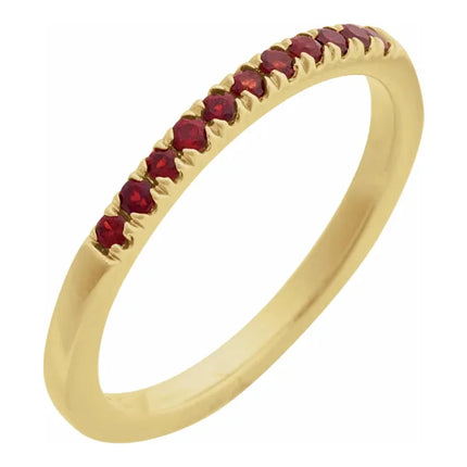 14K Birthstone Stackable Ring