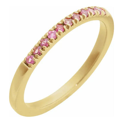 14K Birthstone Stackable Ring