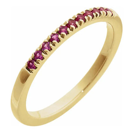 14K Birthstone Stackable Ring