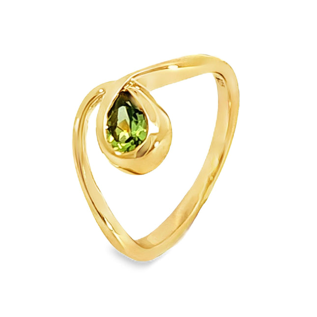 Stackable Genuine Peridot Ring