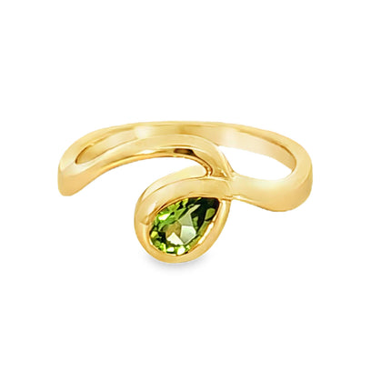 Stackable Genuine Peridot Ring