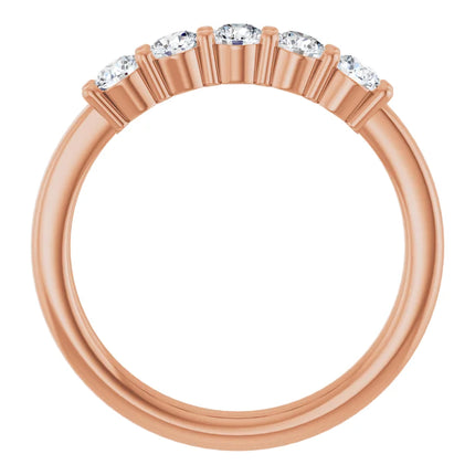 0.50 Ct Tw 5-Stone Diamond Anniversary Ring