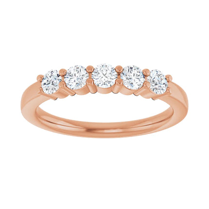 0.50 Ct Tw 5-Stone Diamond Anniversary Ring