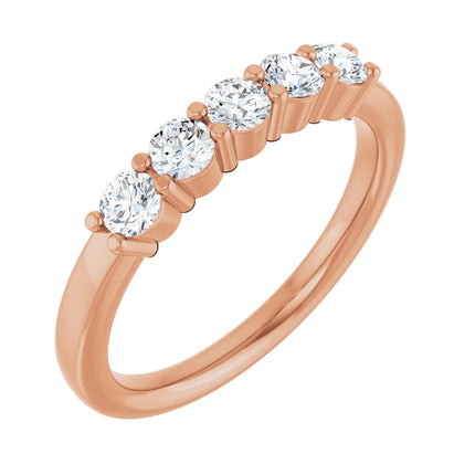 0.50 Ct Tw 5-Stone Diamond Anniversary Ring