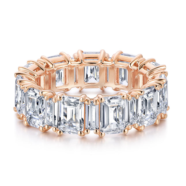 10.45Ctw Baguette & Emerald Cut Eternity Ring