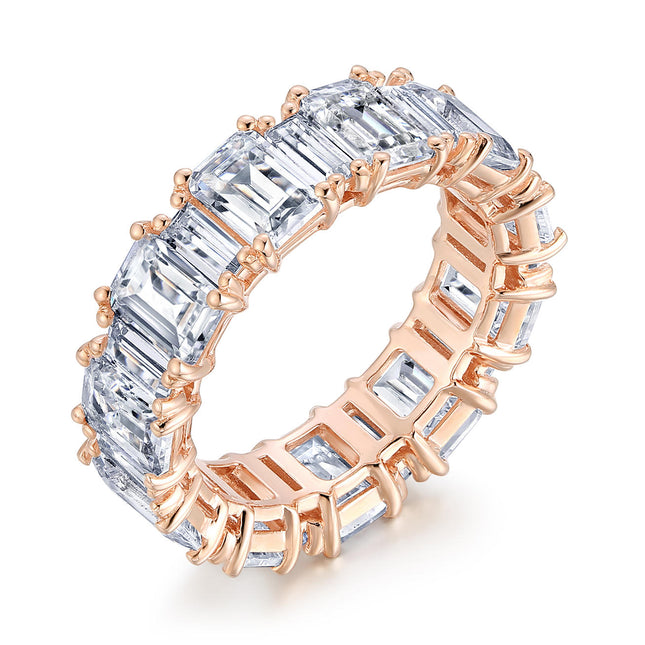 10.45Ctw Baguette & Emerald Cut Eternity Ring