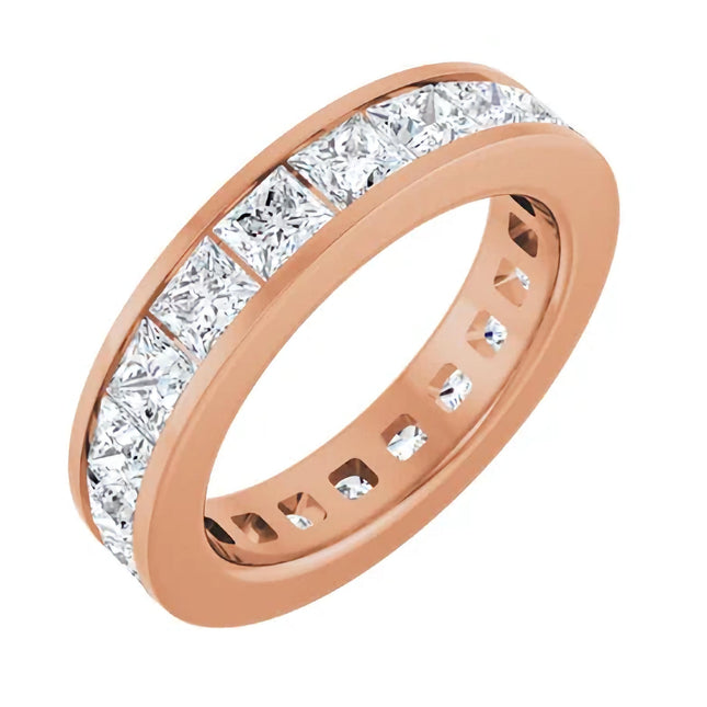 3.4 Ct Tw Princess Cut Eternity Diamond Ring