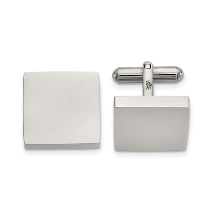 Stainless Steel Engravable Cuff Links