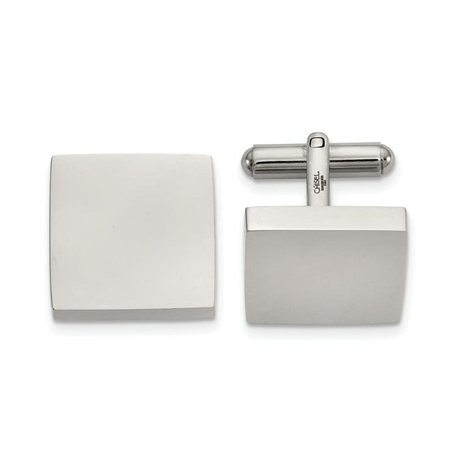 Stainless Steel Engravable Cuff Links