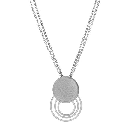 Echo Sterling Silver Circle Necklace