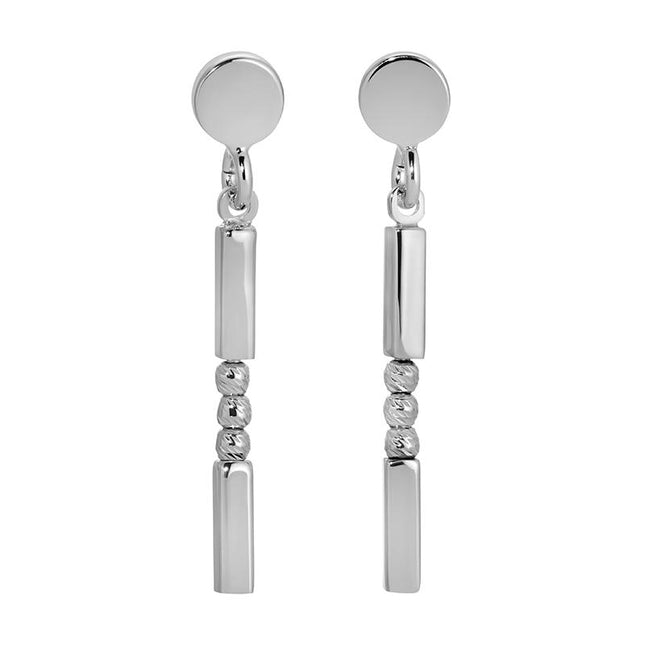 Sterling Silver Slender Solo Earrings