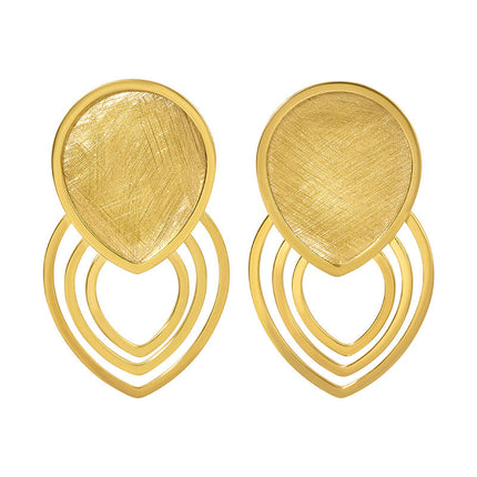 Sterling Silver Pear Echo Earrings
