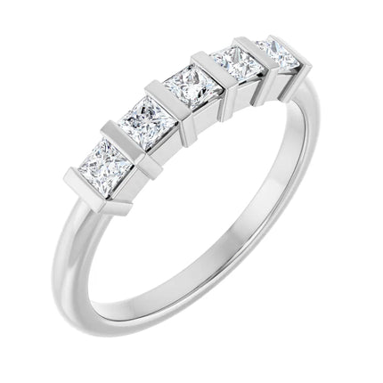 0.50 ct tw Princess Cut Diamond Anniversary Ring