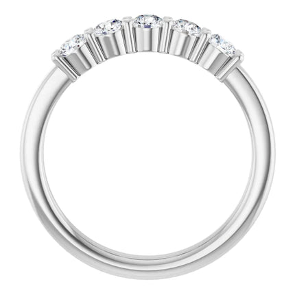 0.50 Ct Tw 5-Stone Diamond Anniversary Ring