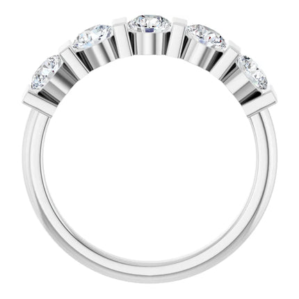 5 Stone 0.75 ct tw Diamond Anniversary Ring