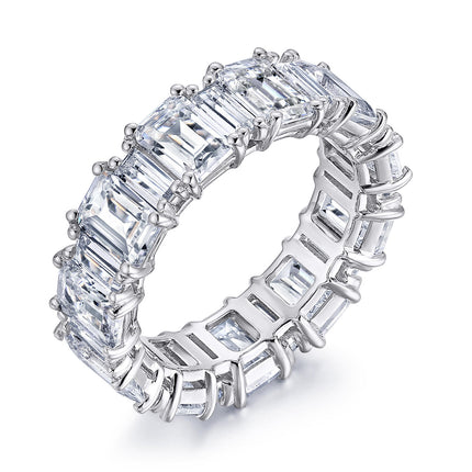 10.45Ctw Baguette & Emerald Cut Eternity Ring
