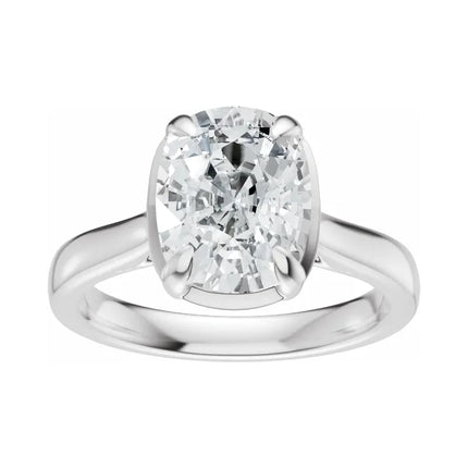 Elongated Cushion Engagement Ring