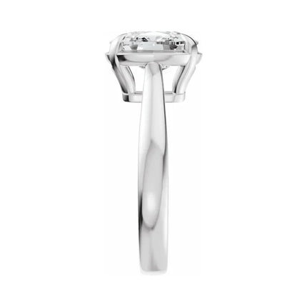 Elongated Cushion Engagement Ring