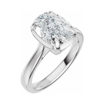 Elongated Cushion Engagement Ring