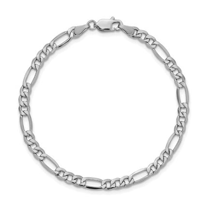 Men's 8" Figaro Semi-Solid Gold Bracelet