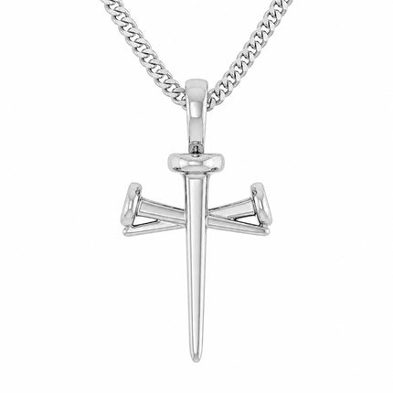 14Kt Gold Nail Cross Necklace