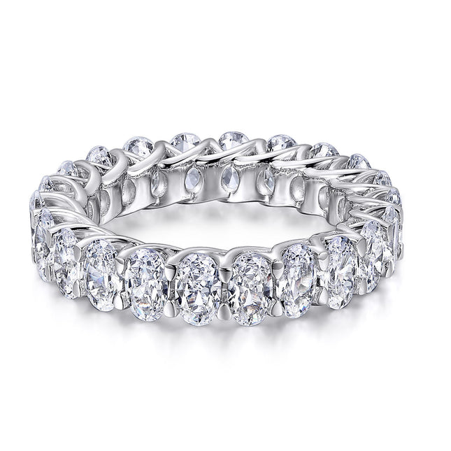 6.6 Ct Tw Oval Cut Diamond Eternity Ring