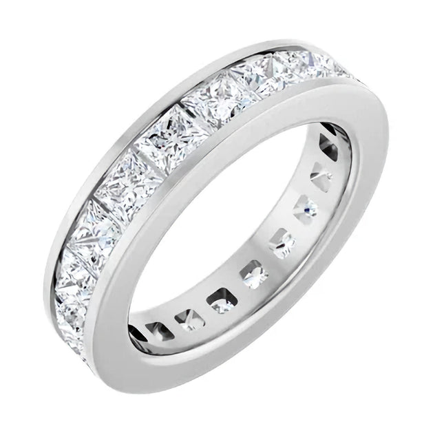 3.4 Ct Tw Princess Cut Eternity Diamond Ring