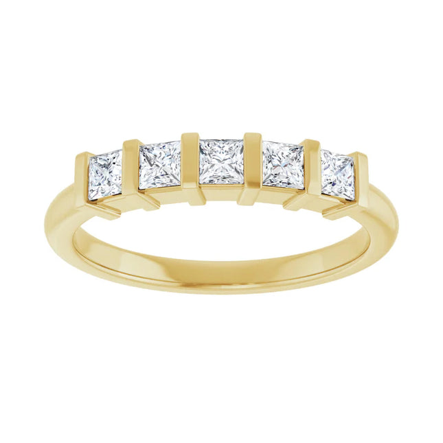 0.50 ct tw Princess Cut Diamond Anniversary Ring