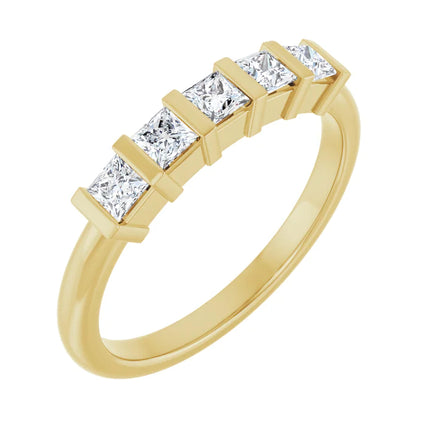 0.50 ct tw Princess Cut Diamond Anniversary Ring