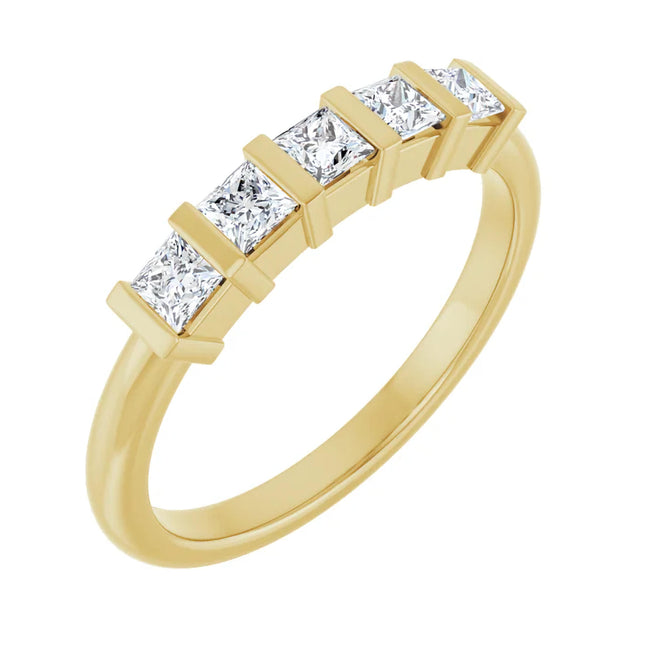 0.50 ct tw Princess Cut Diamond Anniversary Ring