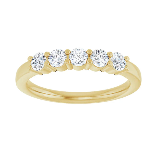 0.50 Ct Tw 5-Stone Diamond Anniversary Ring
