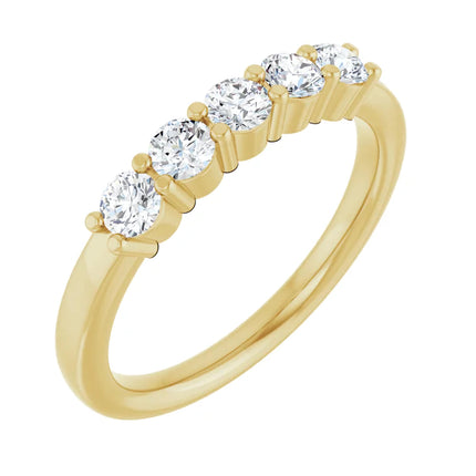 0.50 Ct Tw 5-Stone Diamond Anniversary Ring