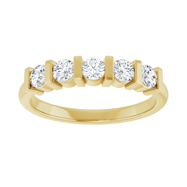 5 Stone 0.50 ct tw Diamond Anniversary Ring