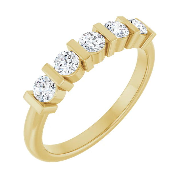 5 Stone 0.50 ct tw Diamond Anniversary Ring