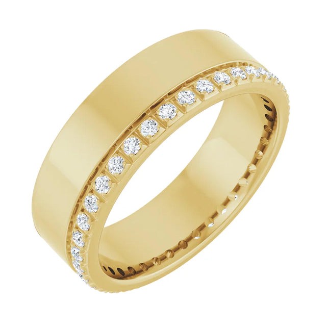 6MM Diamond Eternity Cigar Band