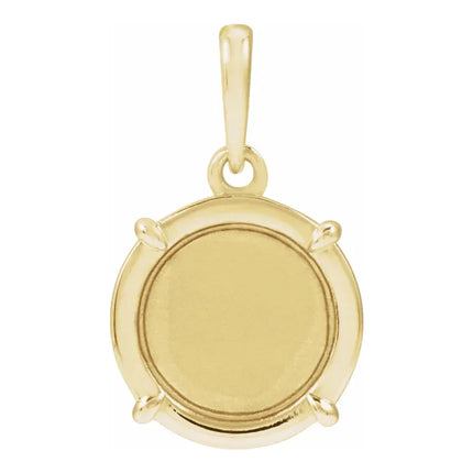 Engravable Round Disc Charm