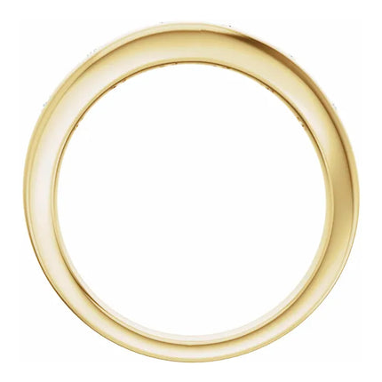0.125 Ct Tw Curved Diamond Band