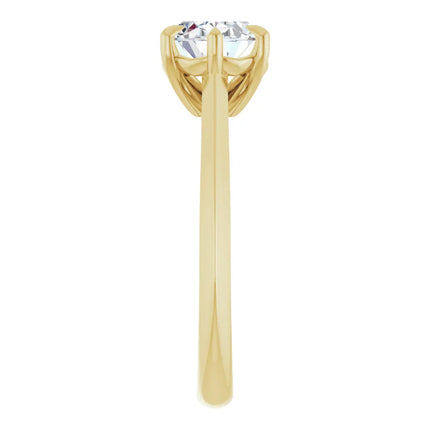 Oval East-to-West Solitaire Engagement Ring